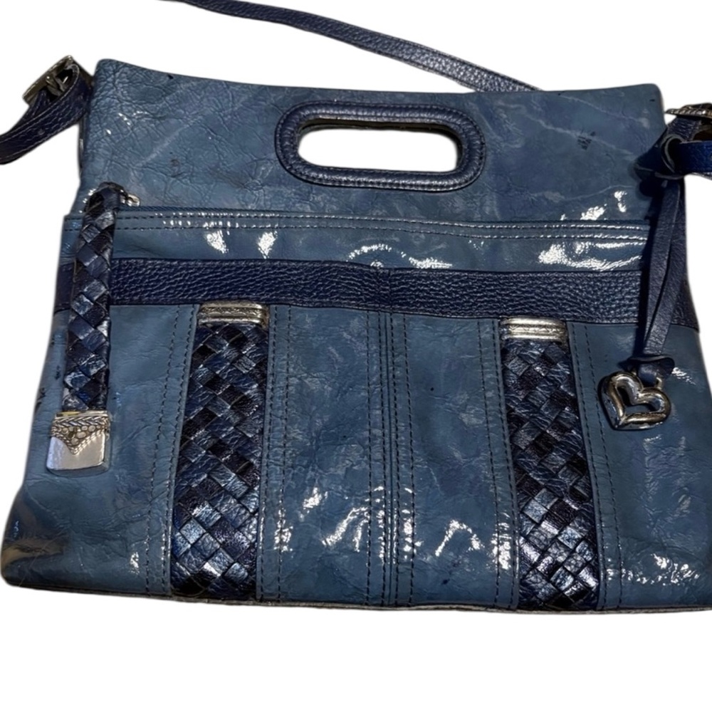 Brighton covetable top handle messenger Blue Handbag purse